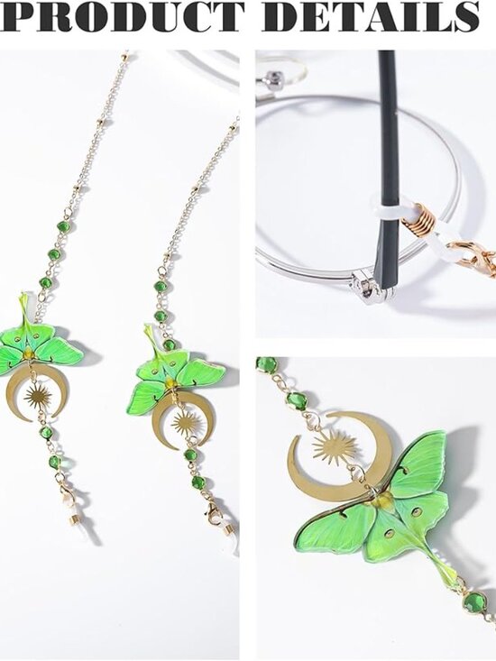Moth Eyeglass Chain